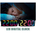 RGB LED Colorful Battery Powered Digital Alarm Clock
