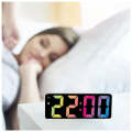 RGB LED Colorful Battery Powered Digital Alarm Clock