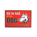 Red And White "Beware Of The Dog" Plastic Board 20cm x 30cm x 3mm