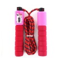 Skipping Rope Adjustable Speed Skipping Jump Rope With Counter - Pink