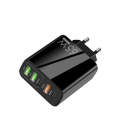 LY-02 65W Dual PD Type-C + 3USB Multi Port Charger For EU Plug