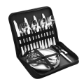 Camping Cutlery Set For 4 People  Portable Stainless Steel Flatware With Pouch