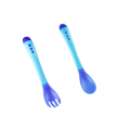2 Piece Temperature Sensing Spoon & Fork For Baby Feeding