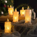 Battery Operated LED Plastic Candle Pack Of 24 Warm White