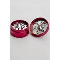 Aluminum Cannabis, Tobacco Grinder with Clear Cover and Handle