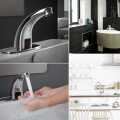 Touchless Sensor Bathroom Faucet Automatic Smart,Hot and Cold Mixer Control, Battery Operated.