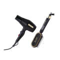 ENZO 2 in1 Electric Hair Dryer Hot Hair Comb Straightening Curly Hair Styling Tools