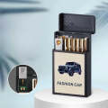 Multi-Functional Lighter Cigarette Case Integrated Portable and Universal Cigarette Case Anti-Pre...