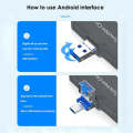 7 In 1 Multifunction USB 2.0 Type C/IOS Memory Card Reader Adapter OTG TF/SD Card