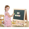 Double Sided Small Drawing Board , Chalkboard Adjustable Standing Easel Holder for Kids