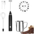 Rechargeable Milk Frother Automatic Handheld Mixer for Egg Latte Cappuccino Chocolate Matcha Home