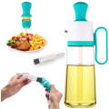 Oil Dispenser With Brush, Glass Olive Oil Bottle With Silicone Dropper
