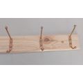 Strong Wooden Wall Coat Hangers Clothes Pine Wood Rack 6 Hooks