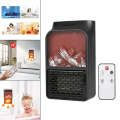Mini Flame Space Electric Heater 500w With Remote