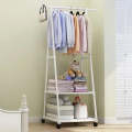 Multifunction Home Clothing Rack Bedroom Storage Hangers Movable DIY Assemble With