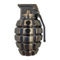 Grenade-shaped laser flashlight keychain