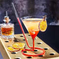Creative Fun Spiral Cocktail Glass Revolving Martini Glass
