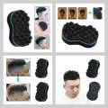Double Sided Barber Afro Curl Wave Hair Brush Sponge Dreads Locking Twists Coil