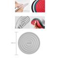 Anti- Hot Silicone Trivets Mats 4pc With Stand
