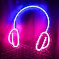 USB Powered Headphone Neon Lamp With Back Plate + On /Off Switch