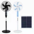 Solar Fan Rechargeable Stand Fan with FREE Solar Panel 3 Modes 16 Inches 45cm Stand Fan with USB/...