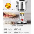 Electric Grain Mill Grinder Safety Upgraded Spice Grinder Pulverizer Stainless Steel Machine for ...