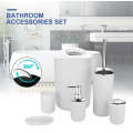 Bathroom Accessories Set Soap Dispenser Toilet Brush Holder for Bathroom 6pc