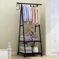 Multifunction Home Clothing Rack Bedroom Storage Hangers Movable DIY Assemble With