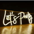 Lets Party LED Neon Signs Hello Reusable