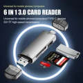 Multifunctional USB V8 & Type C Card Reader OTG, Reads Micro SD + SD Card & USB Flash Drive