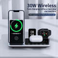 4 in 1 Multifunctional Wireless Charging Station with Digital Display, White Light, Time Function