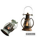Battery Operated Retro Lantern LED Candle Pack Of 12