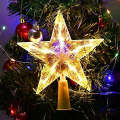 Christmas Tree Top LED Star Warm White 15cm