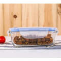 Glass Food Container With Plastic Lids Set of 3