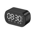 Mini Bluetooth Speaker LED HD Mirror Digital, Alarm Clock ,FM Radio