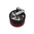 Aluminum Cannabis, Tobacco Grinder with Clear Cover and Handle