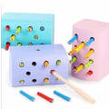 Wooden Magnetic Catch Worms Game