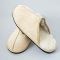 Wool slipper shoes, warm Unisexwool slippers, lined slippers, winter slippers