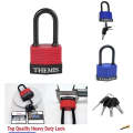 Safety Padlock Lockout with PVC Padlock pvc sheathed steel shackle 54mm