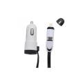 CIYOCORPS Quality 2.4A Mini USB Car Charger With 2 IN1 Cable Lightning And MIrco