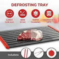 New Thaw Master Tray Defrosting Meat Food Fast Kitchen Plate Safe Metal Large