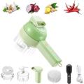 New 4 In 1 Handheld Electric Vegetable/Garlic Cutter