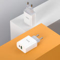 PD20W+QC3.0 Adapter Charger, USB / Type-C output, EU plug