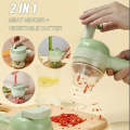 New 4 In 1 Handheld Electric Vegetable/Garlic Cutter