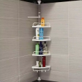 Bathroom Multi Corner Shelf High Durable 4 Layer Kitchen / Bathroom Corner Shelf