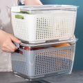 Compartment Refrigerator Drain Basket - White