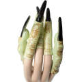 Green Witch Fingers with Long Black Fingernails