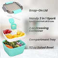 Bento Box Adult Lunch Box Salad Container 3 compartment