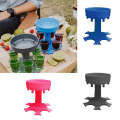 Party rotating glass holder 6 points transparent/color beer