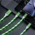3 in 1 Luminous Flowing Charging Cable